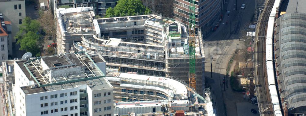 Luftaufnahme Berlin - Baustelle Hackesches Quartier in Berlin Mitte