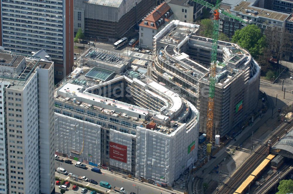 Berlin aus der Vogelperspektive: Baustelle Hackesches Quartier in Berlin Mitte