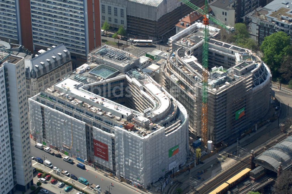 Luftbild Berlin - Baustelle Hackesches Quartier in Berlin Mitte