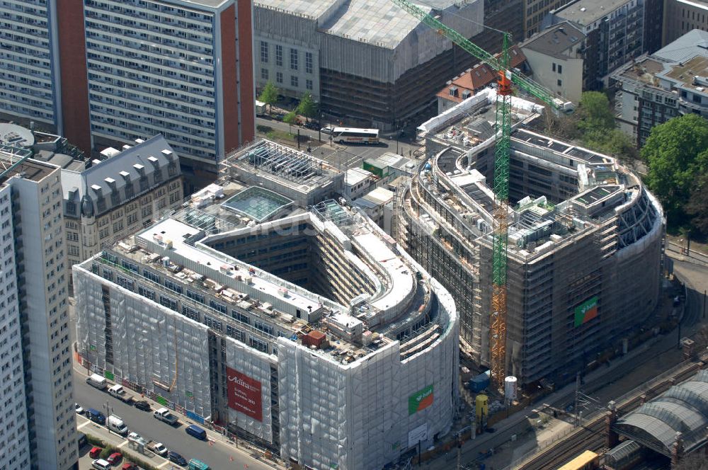 Luftaufnahme Berlin - Baustelle Hackesches Quartier in Berlin Mitte