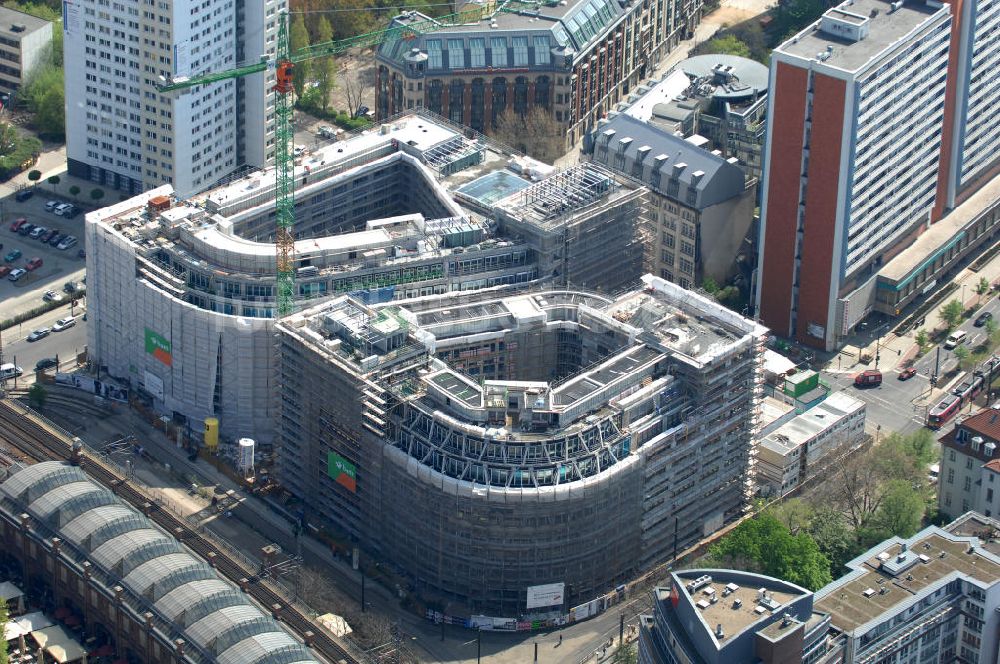 Berlin aus der Vogelperspektive: Baustelle Hackesches Quartier in Berlin Mitte