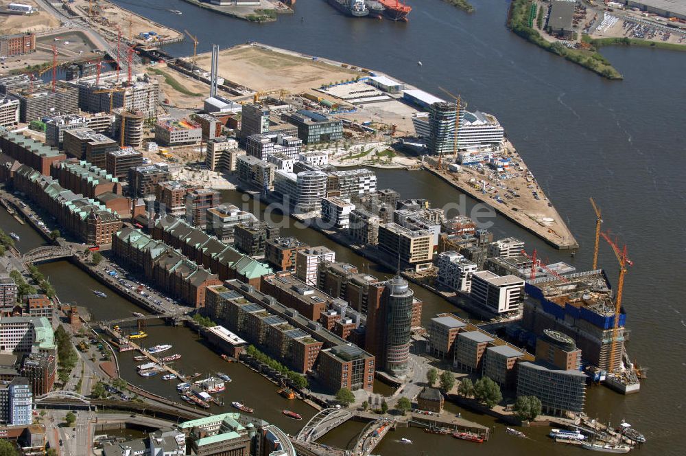 Hamburg aus der Vogelperspektive: Baustelle HafenCity Hamburg