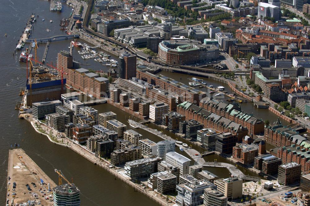 Luftaufnahme Hamburg - Baustelle HafenCity Hamburg