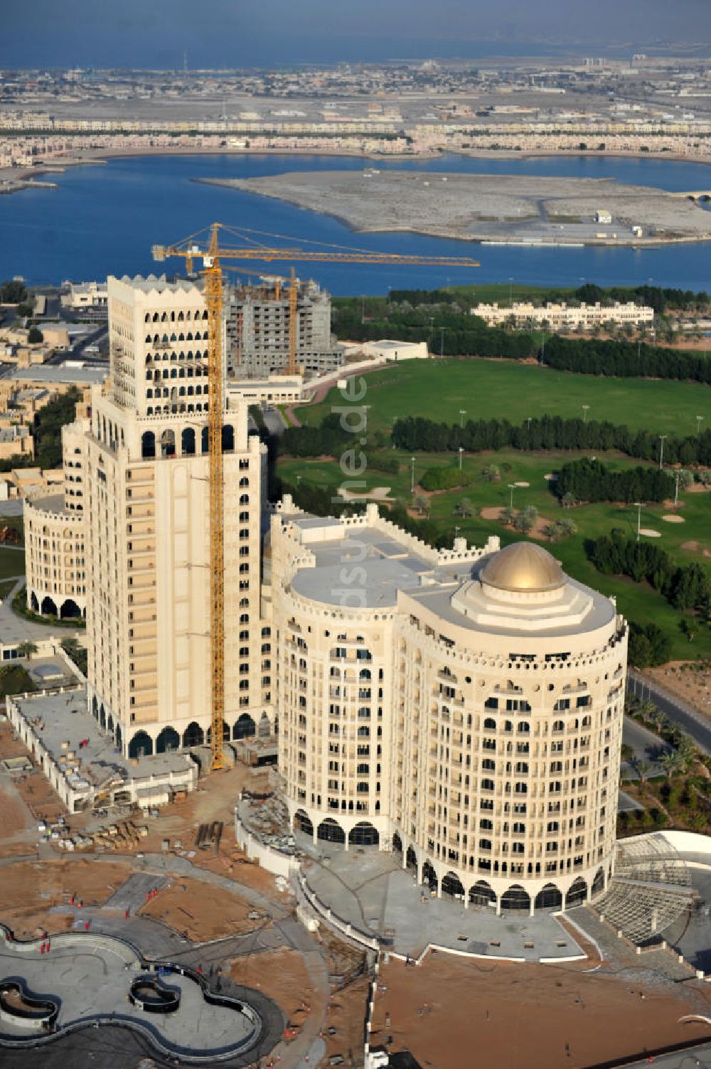 Luftaufnahme Ras Al Khaimah - Baustelle des Al Hamra Palace Hotel in Ras Al Khaimah