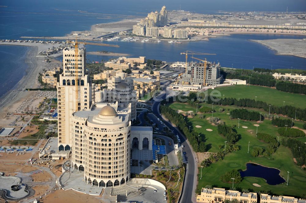 Luftaufnahme Ras Al Khaimah - Baustelle des Al Hamra Palace Hotel in Ras Al Khaimah