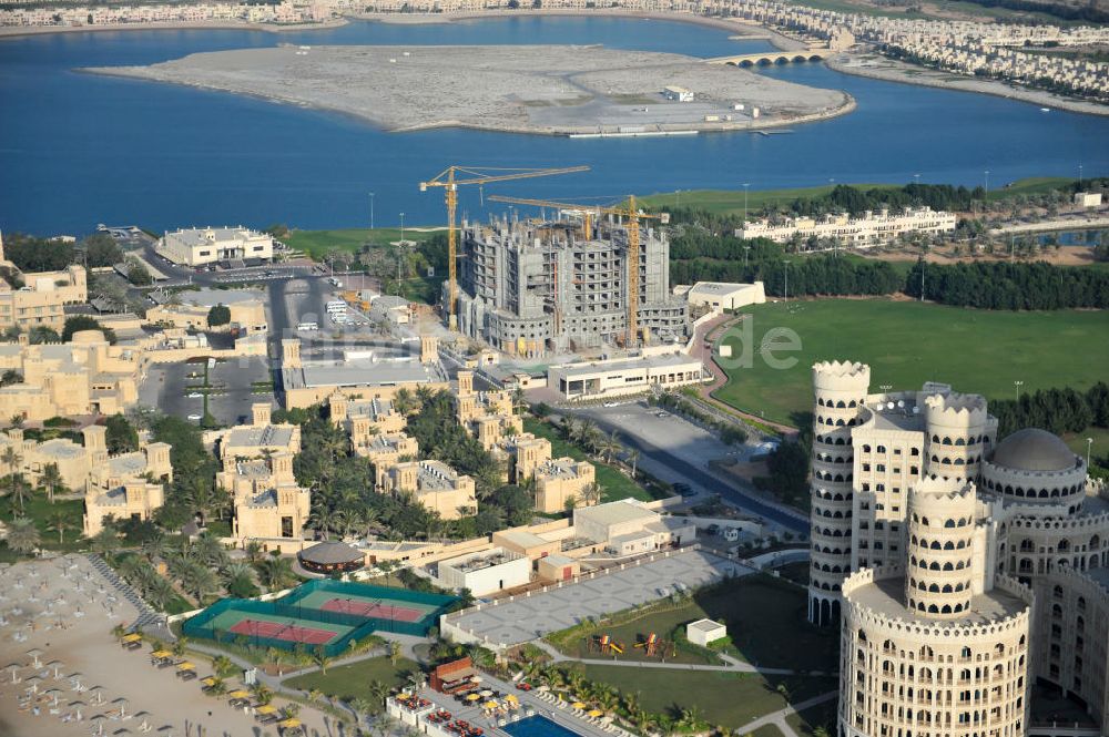 Luftaufnahme Ras Al Khaimah - Baustelle des Al Hamra Village Projektes in Ras Al Khaimah