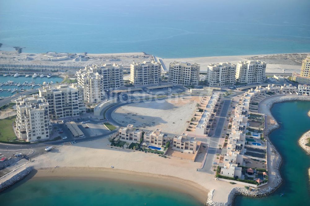 Luftbild Ras Al Khaimah - Baustelle des Al Hamra Village Projektes in Ras Al Khaimah