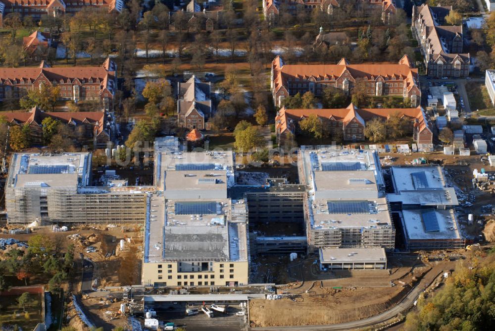 Luftbild Berlin - Baustelle der HELIOS Klinik Berlin-Buch