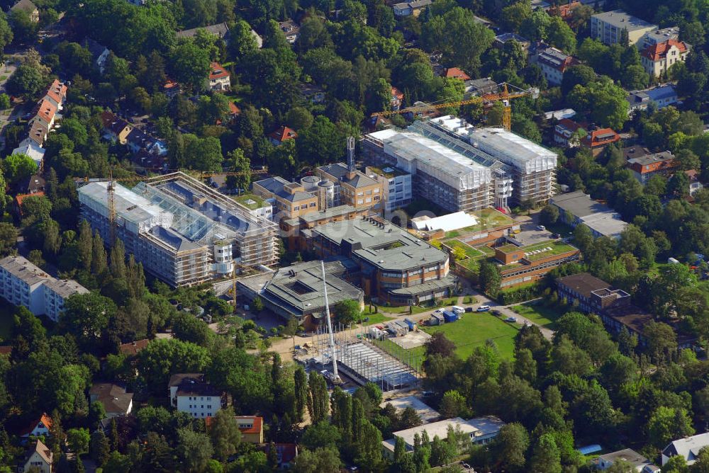 Luftaufnahme Berlin - Baustelle HELIOS Klinikum Emil von Behring Berlin-Zehlendorf