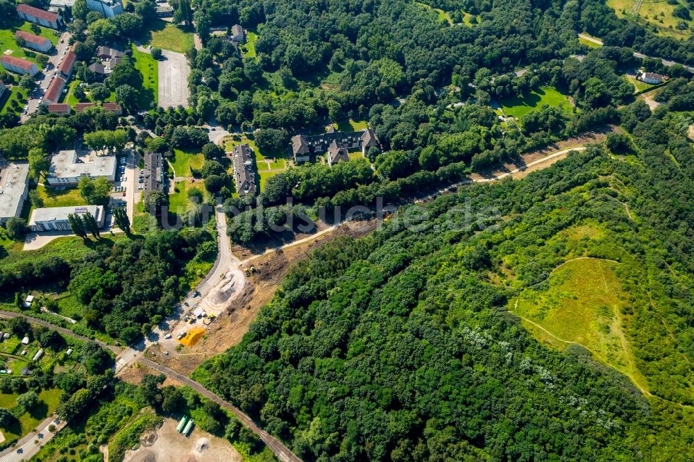 Luftbild Gladbeck - Baustelle an der Heringstraße in Gladbeck im Bundesland Nordrhein-Westfalen