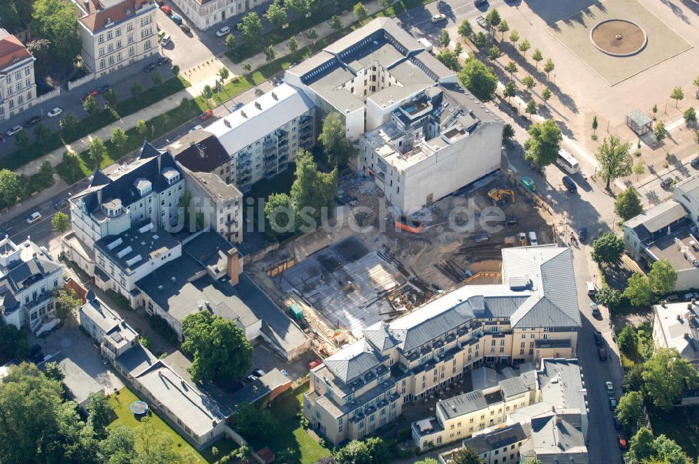 Luftaufnahme Potsdam - Baustelle und Hotel Steigenberger Sanssouci am Luisenplatz in Potsdam