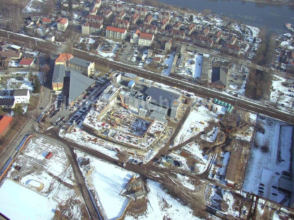 Wildau/Brandenburg aus der Vogelperspektive: Baustelle im Industriegebiet Wildau am südlichen Berliner Ring im Bundesland Brandenburg Pilot: Grahn