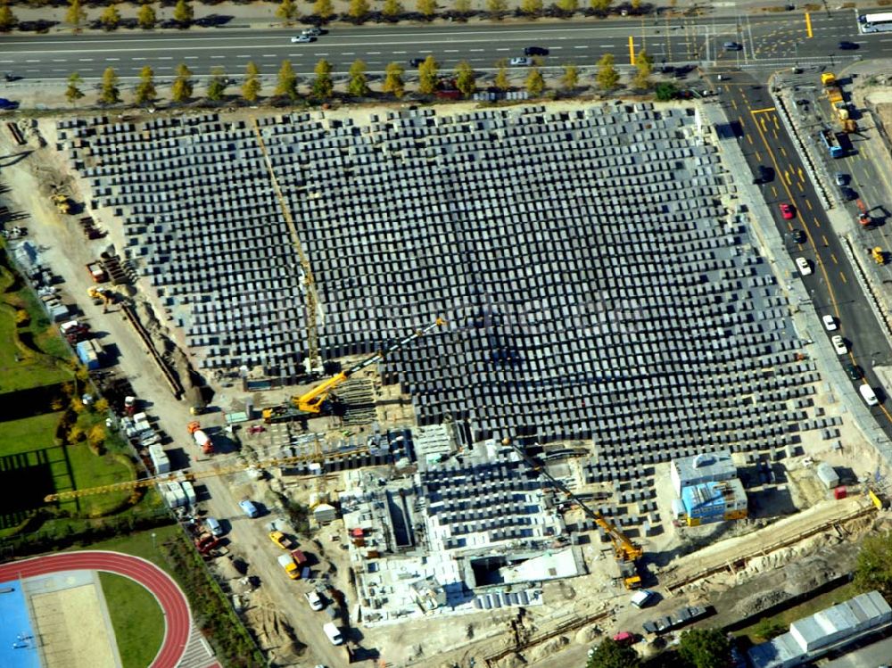 Berlin von oben - Baustelle Jüdisches Ehrendenkmal