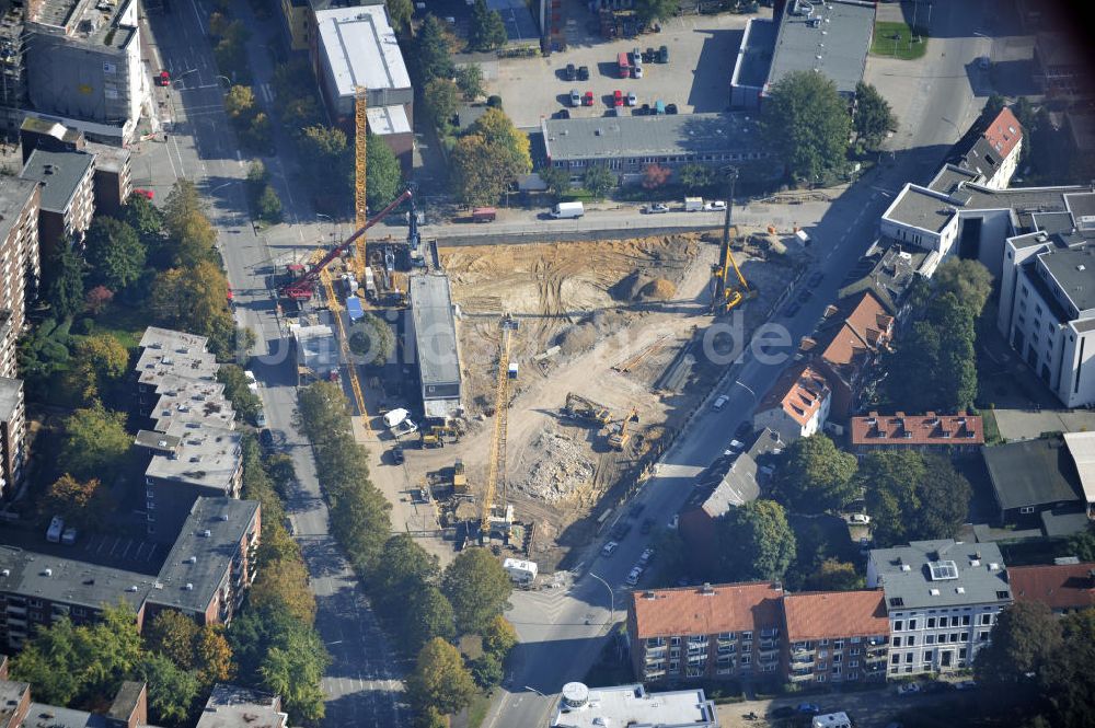 Luftaufnahme Hamburg - Baustelle des Jessenquartier in Hamburger Stadtteil Altona von Hamburg