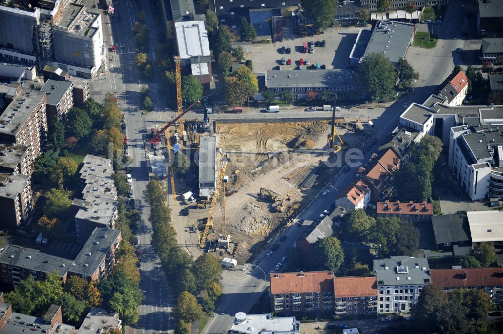 Hamburg von oben - Baustelle des Jessenquartier in Hamburger Stadtteil Altona von Hamburg