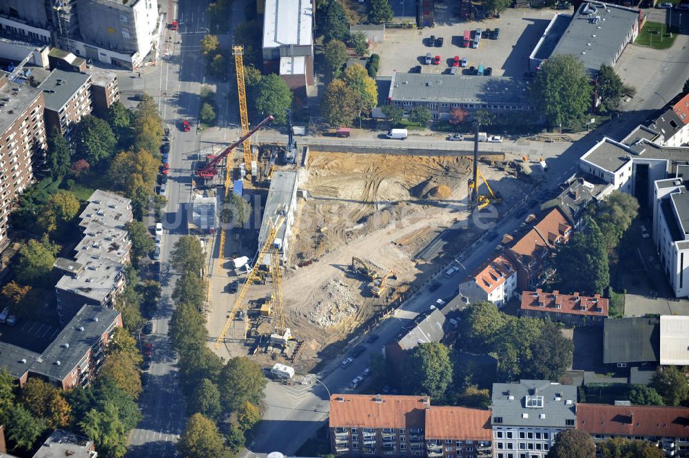 Hamburg aus der Vogelperspektive: Baustelle des Jessenquartier in Hamburger Stadtteil Altona von Hamburg