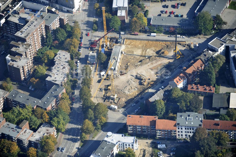 Luftbild Hamburg - Baustelle des Jessenquartier in Hamburger Stadtteil Altona von Hamburg