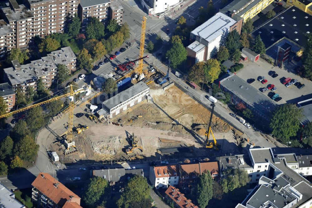 Luftaufnahme Hamburg - Baustelle des Jessenquartier in Hamburger Stadtteil Altona von Hamburg