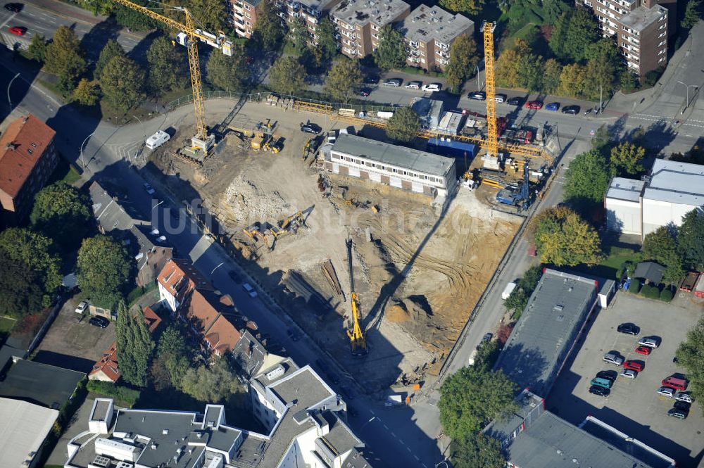 Luftbild Hamburg - Baustelle des Jessenquartier in Hamburger Stadtteil Altona von Hamburg