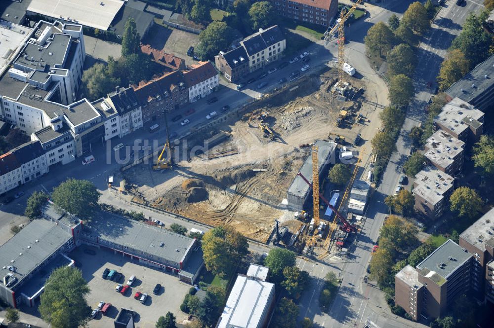 Luftbild Hamburg - Baustelle des Jessenquartier in Hamburger Stadtteil Altona von Hamburg