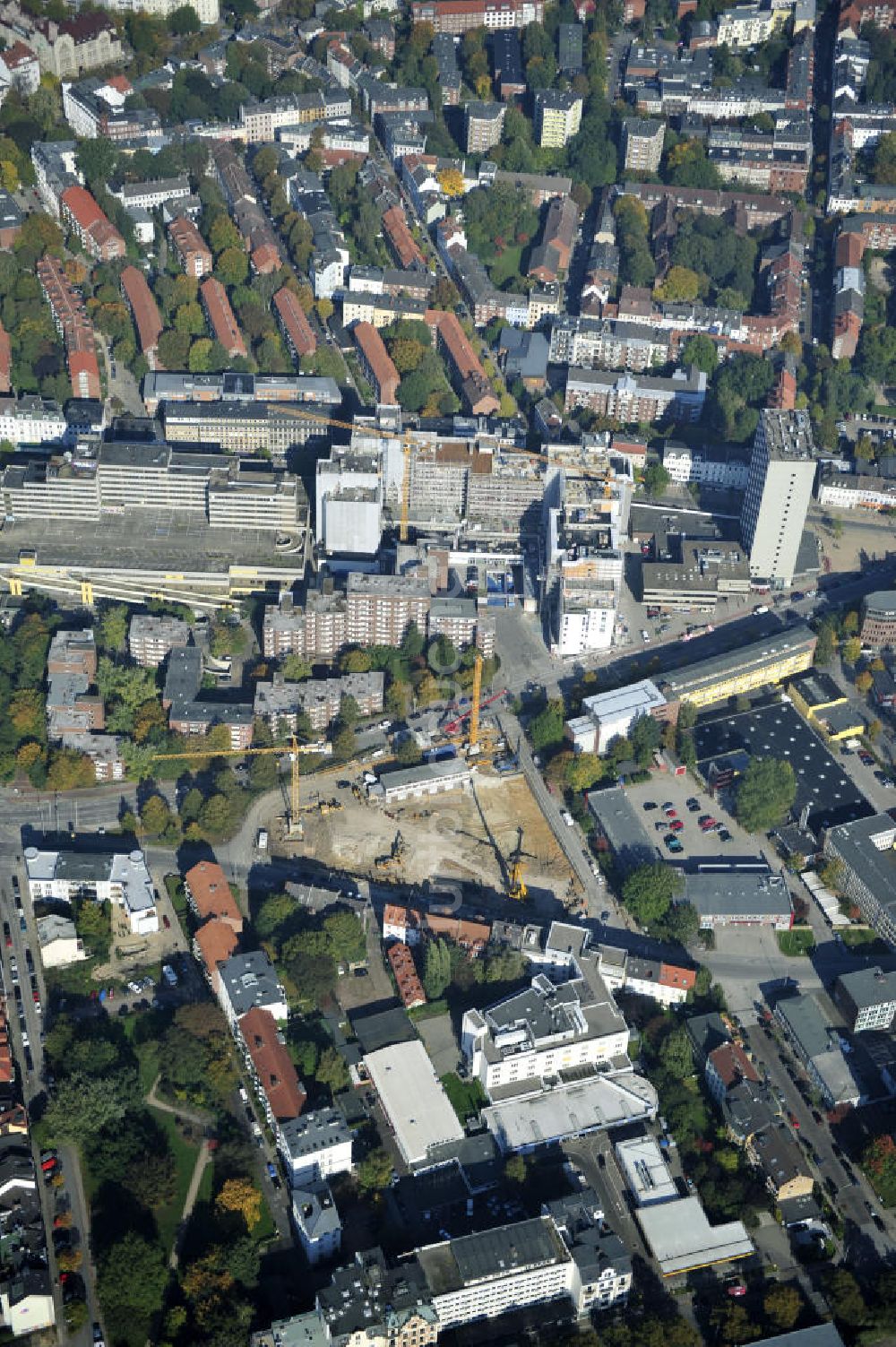 Hamburg von oben - Baustelle des Jessenquartier in Hamburger Stadtteil Altona von Hamburg