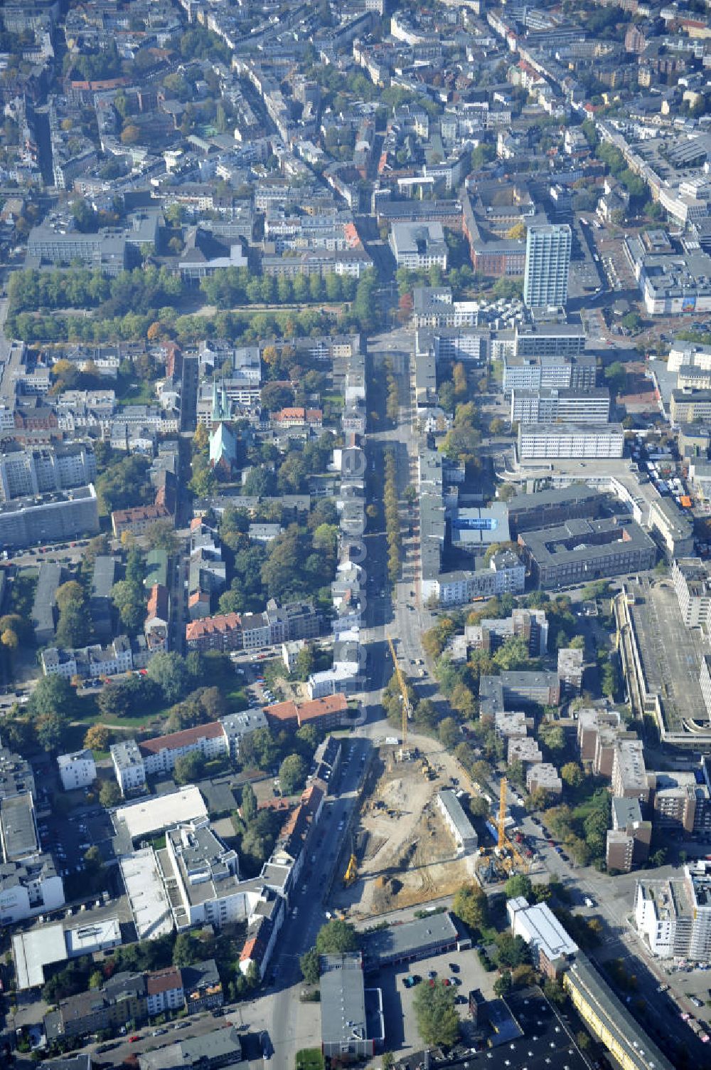 Hamburg aus der Vogelperspektive: Baustelle des Jessenquartier in Hamburger Stadtteil Altona von Hamburg