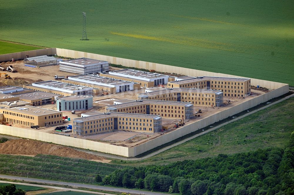 Luftaufnahme Arnstadt - Baustelle der Jugendstrafanstalt Arnstadt in Thüringen