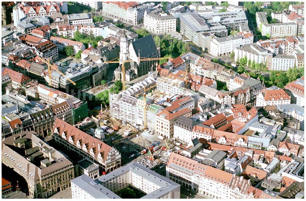 Luftaufnahme Leipzig - Baustelle Kaufhaus Bräuninger