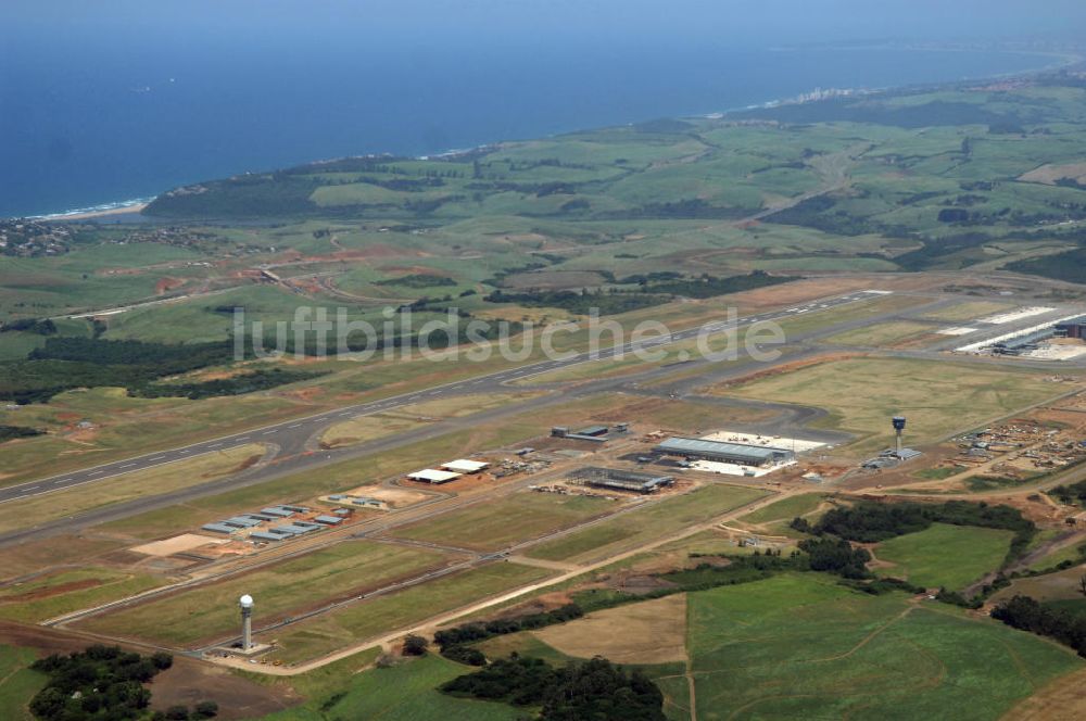 La Mercy von oben - Baustelle King Shaka International Airport - Construction Field Airport La Mercy