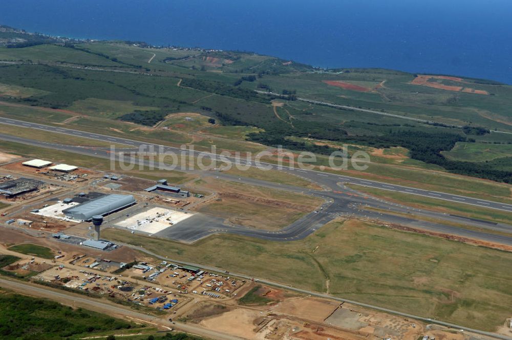 Luftbild La Mercy - Baustelle King Shaka International Airport - Construction Field Airport La Mercy