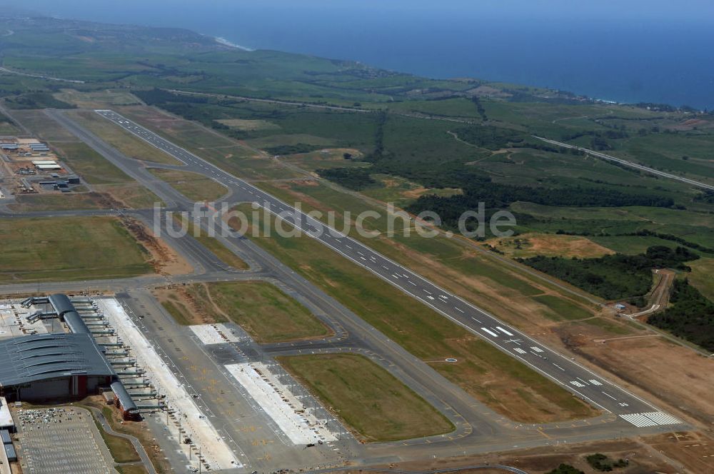 La Mercy von oben - Baustelle King Shaka International Airport - Construction Field Airport La Mercy