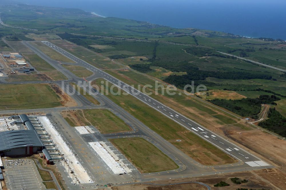 La Mercy aus der Vogelperspektive: Baustelle King Shaka International Airport - Construction Field Airport La Mercy