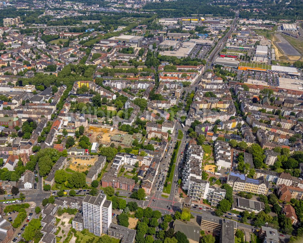 Luftaufnahme Dortmund - Baustelle KITA- Kindergarten in Dortmund im Bundesland Nordrhein-Westfalen, Deutschland