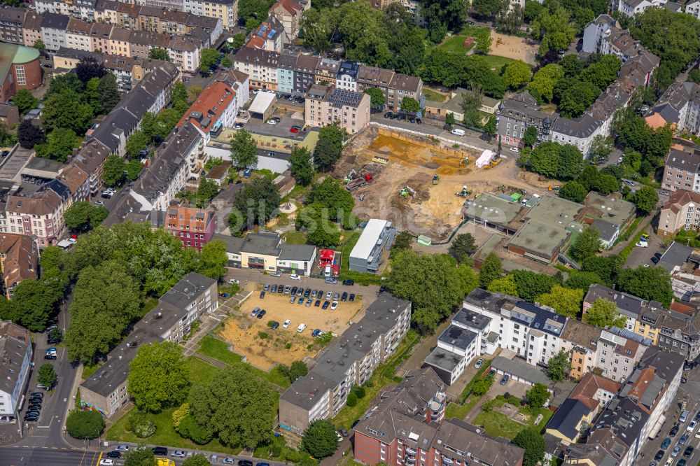 Dortmund von oben - Baustelle KITA- Kindergarten in Dortmund im Bundesland Nordrhein-Westfalen, Deutschland