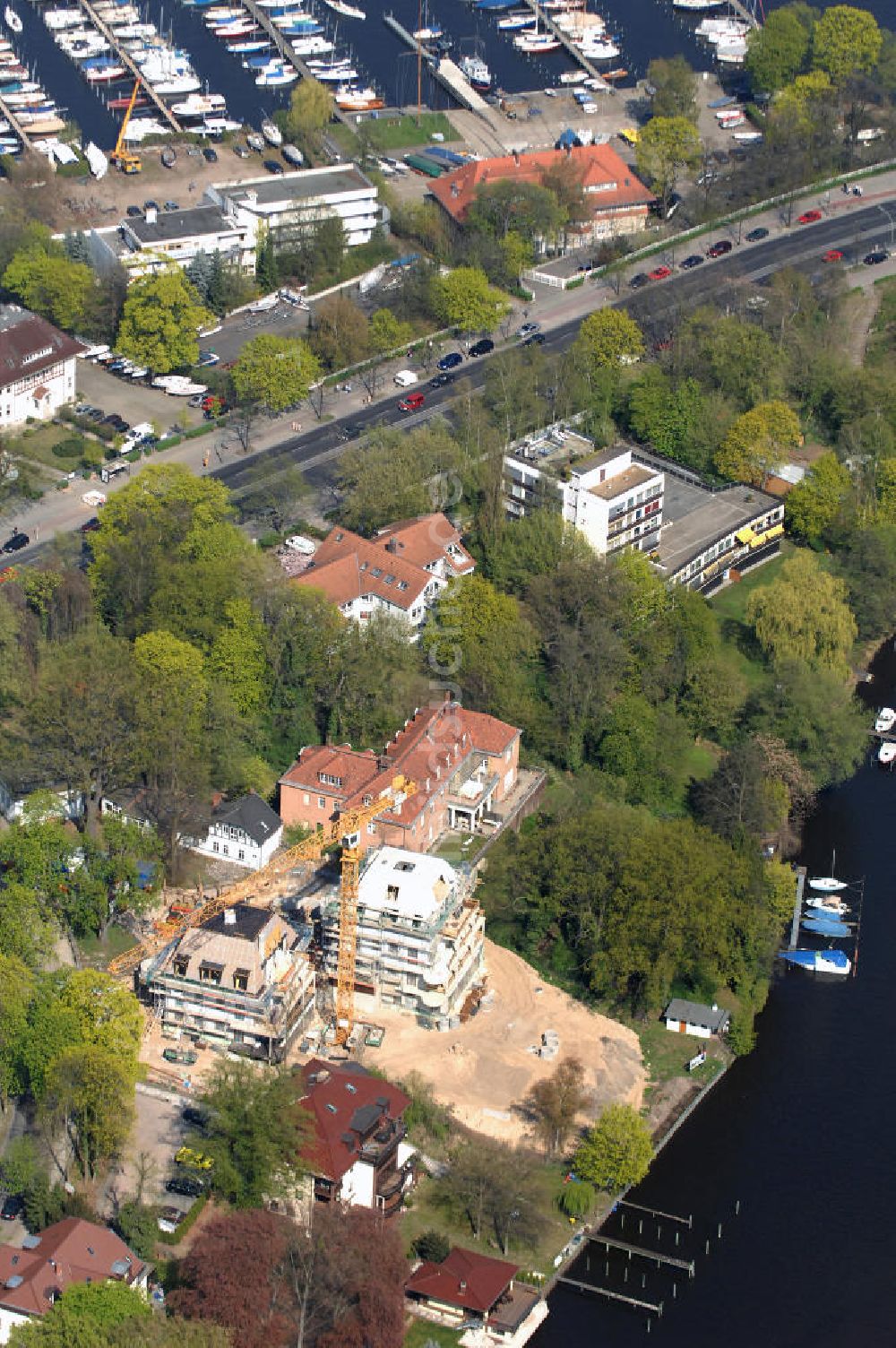 Luftbild Berlin - Baustelle Am Kleinen Wannsee 2 der CONCEPT BAU - PREMIER GmbH