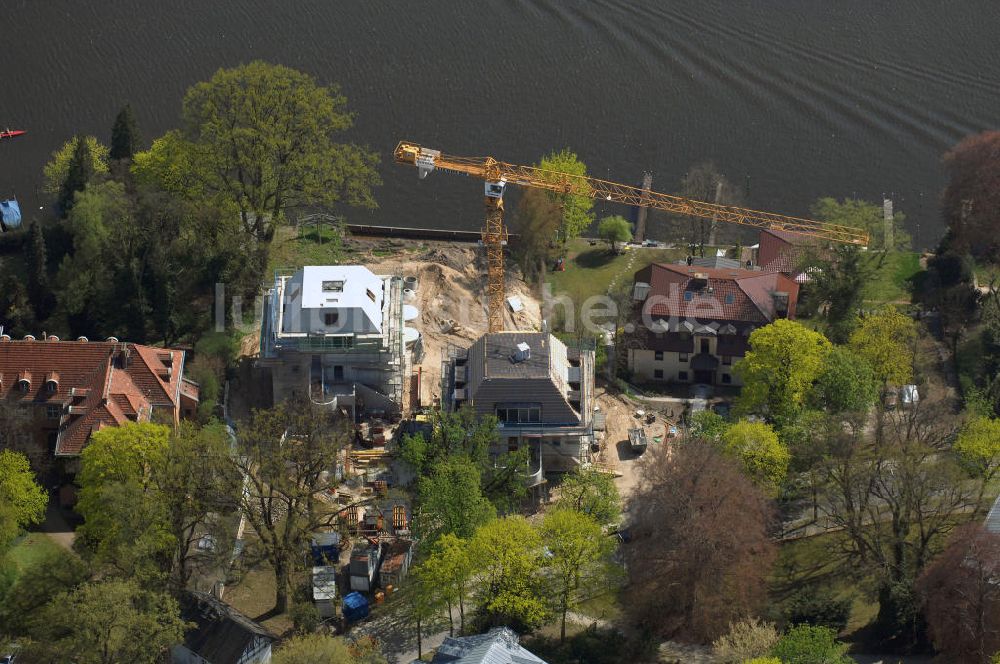 Luftbild Berlin - Baustelle Am Kleinen Wannsee 2 der CONCEPT BAU - PREMIER GmbH