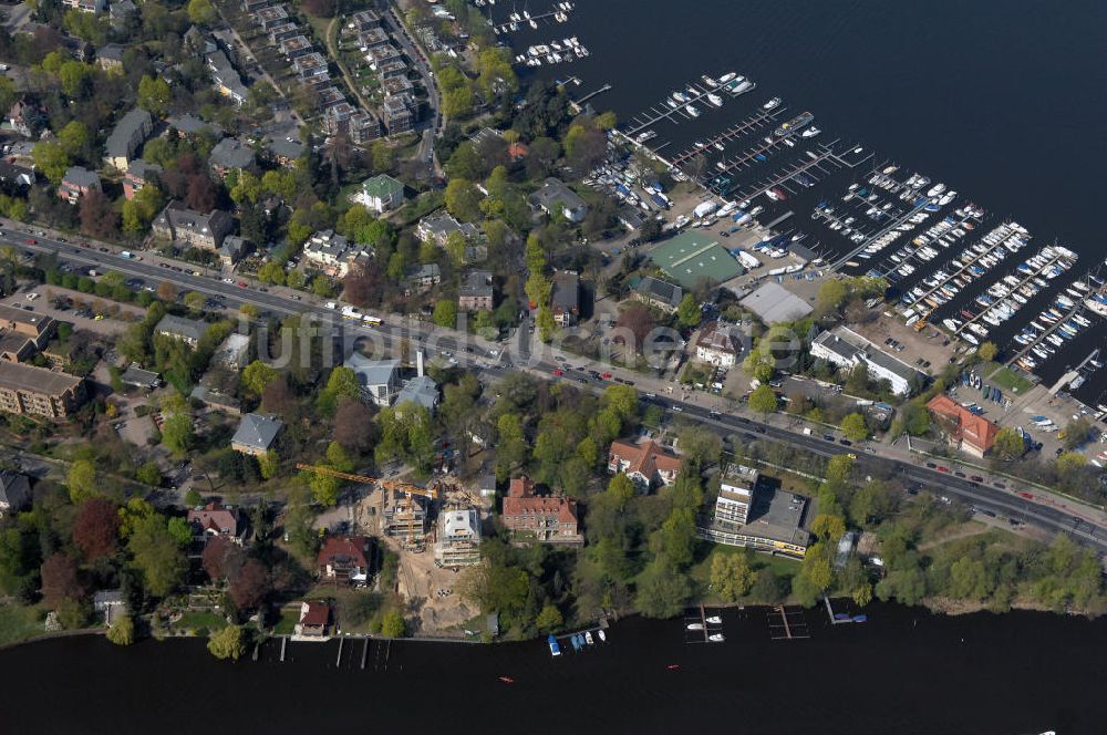 Luftaufnahme Berlin - Baustelle Am Kleinen Wannsee 2 der CONCEPT BAU - PREMIER GmbH