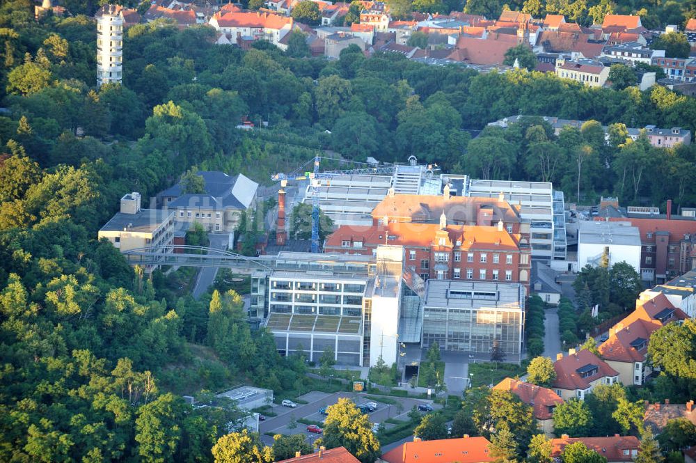 Brandenburg aus der Vogelperspektive: Baustelle Klinikum / clinic Brandenburg