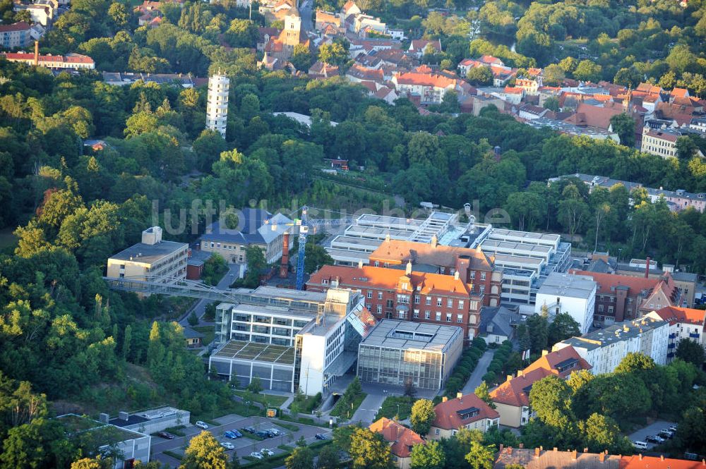 Luftaufnahme Brandenburg - Baustelle Klinikum / clinic Brandenburg