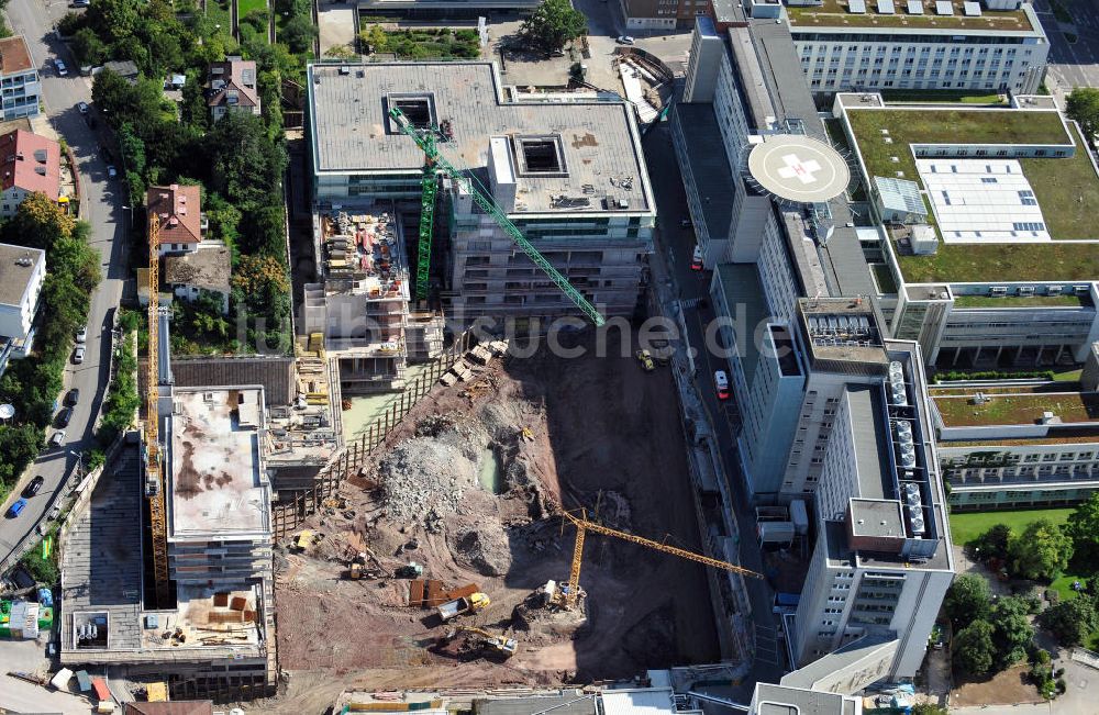 Stuttgart aus der Vogelperspektive: Baustelle am Klinikum Stuttgart