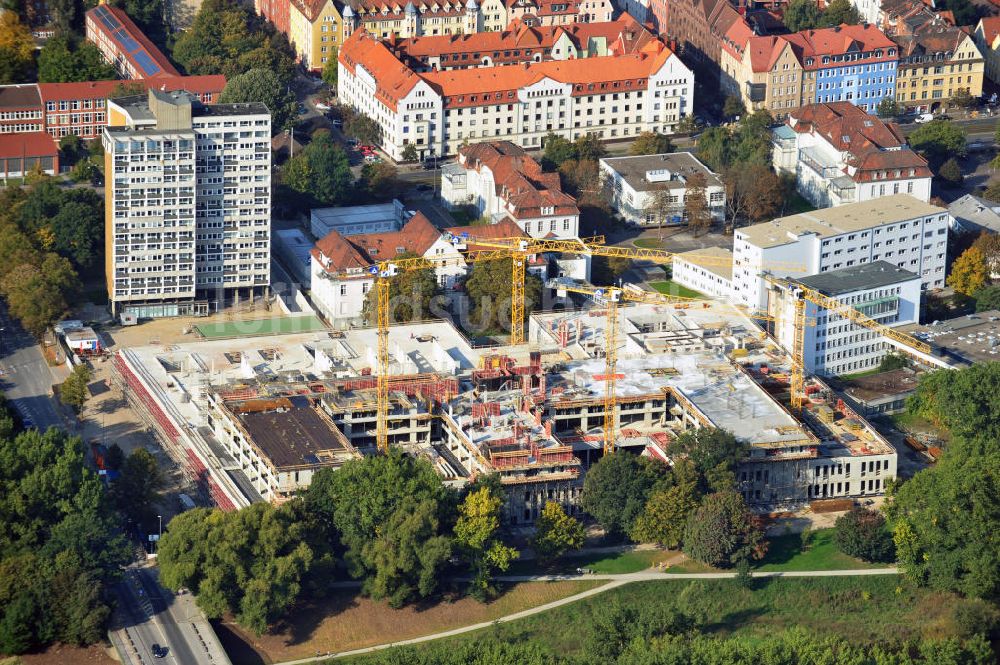 Luftaufnahme Hannover - Baustelle Krankenhaus-Neubau in Hannover Linden-Süd