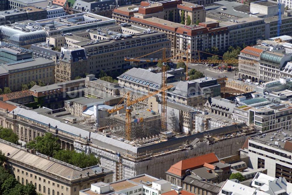 Berlin aus der Vogelperspektive: Baustelle Lesesaal der Staatsbibliothek Unter den Linden Berlin