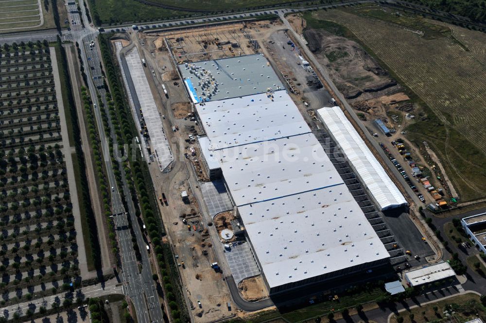 Luftaufnahme Leipzig - Baustelle Logistikzentrum DB Schenker Logistics / Goodman Schenker Leipzig