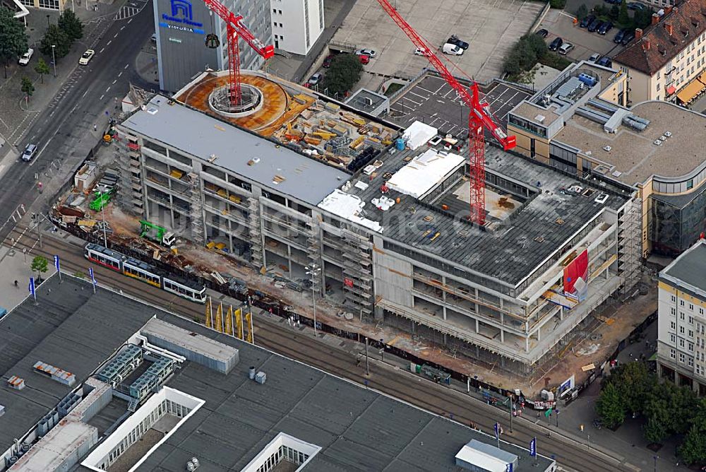 Magdeburg von oben - Baustelle Marietta-Quartier am Breiter Weg in Magdeburg