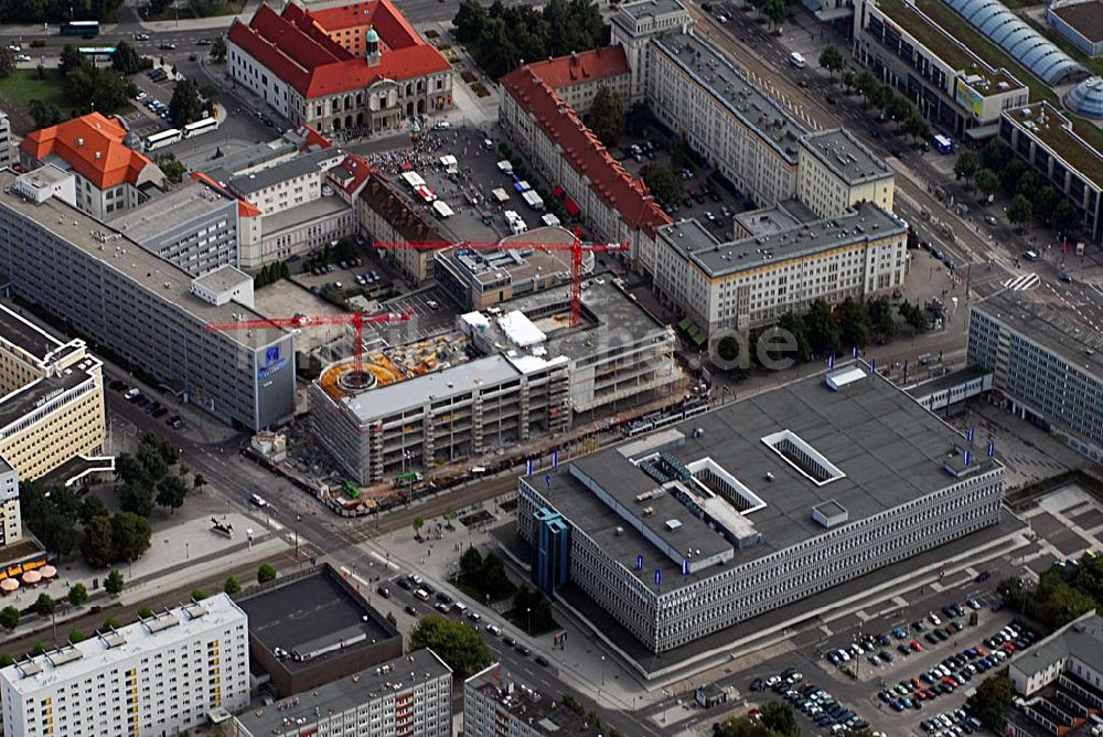 Luftbild Magdeburg - Baustelle Marietta-Quartier am Breiter Weg in Magdeburg