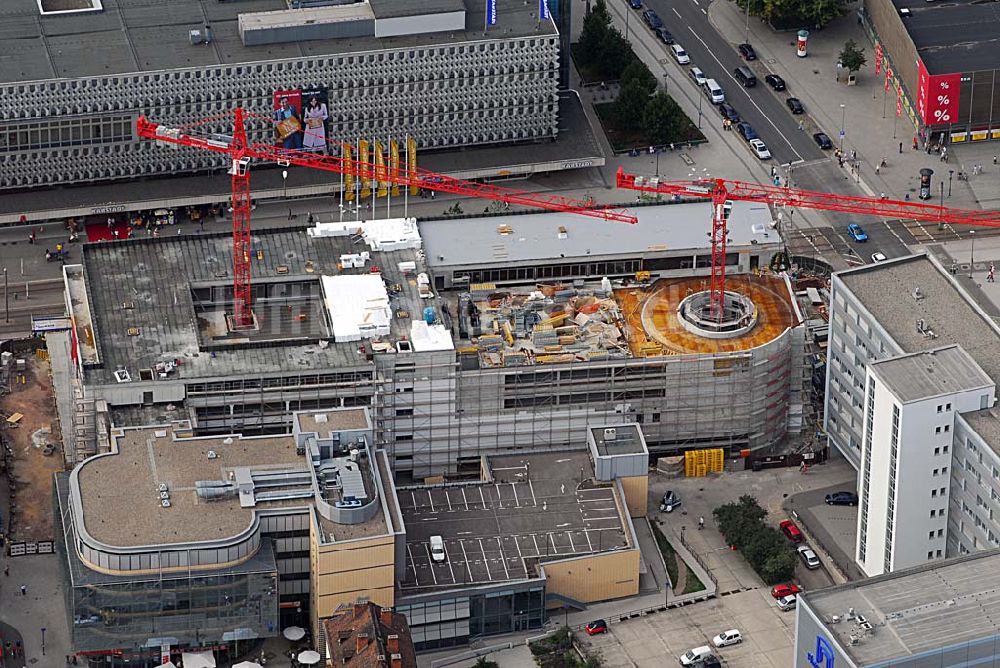 Luftaufnahme Magdeburg - Baustelle Marietta-Quartier am Breiter Weg in Magdeburg