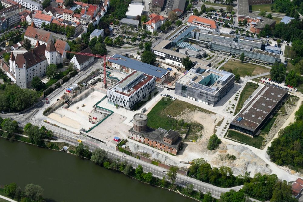 Luftaufnahme Ingolstadt - Baustelle Maritim Hotel + Congresscentrum Ingolstadt im Bundesland Bayern, Deutschland