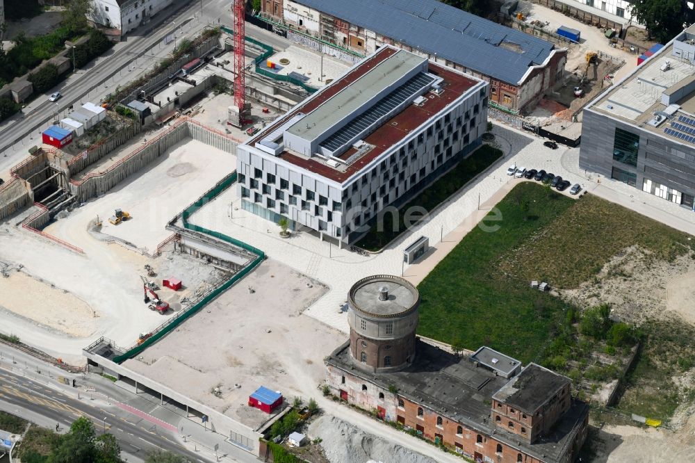 Ingolstadt von oben - Baustelle Maritim Hotel + Congresscentrum Ingolstadt im Bundesland Bayern, Deutschland