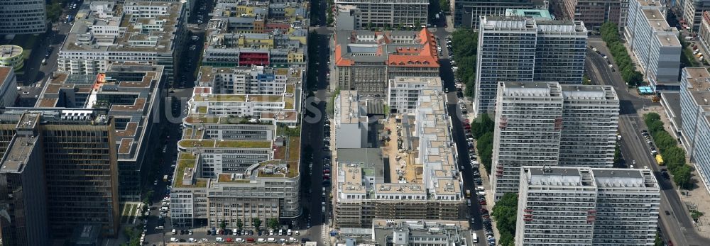 Berlin von oben - Baustelle Markgrafenkarree in der Krausenstraße-Jerusalemer Straße in Berlin