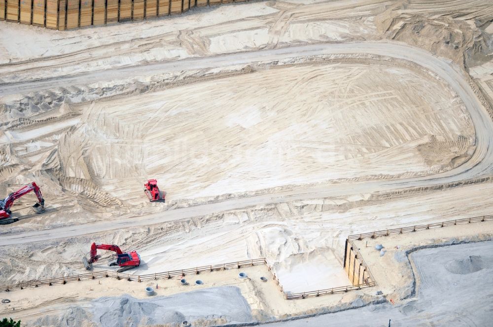 Berlin von oben - Baustelle Messe Veranstaltungsstätte City Cube am Messegelände in Berlin Charlottenburg